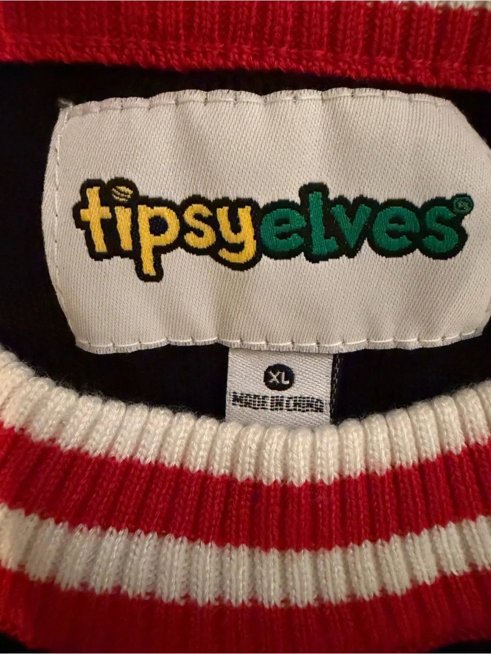 Tipsy Elves Ask Your Mom If I’m Real Christmas Sweater Santa NWT XL